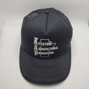 Vintage Trucker Hat Kayjet Foam Mesh Black Snapback Cap Keystone Ag Producers